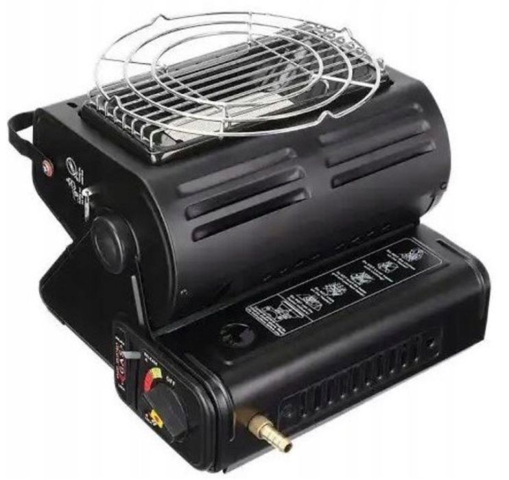 Портативна газова плита-обігрівач 2 в 1 Для дому, кемпінгу