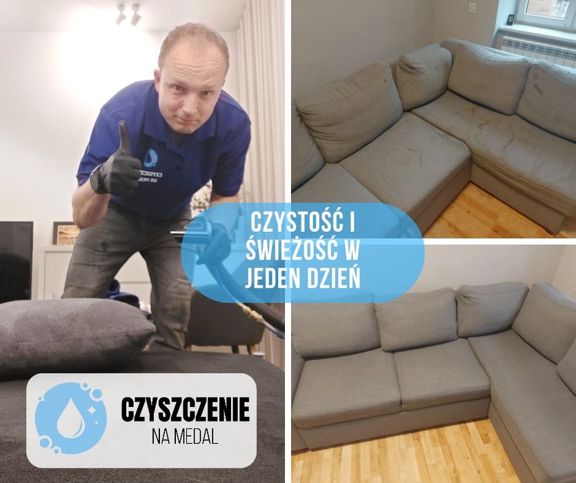 Pranie tapicerki, dywanów i wykładzin z suszeniem