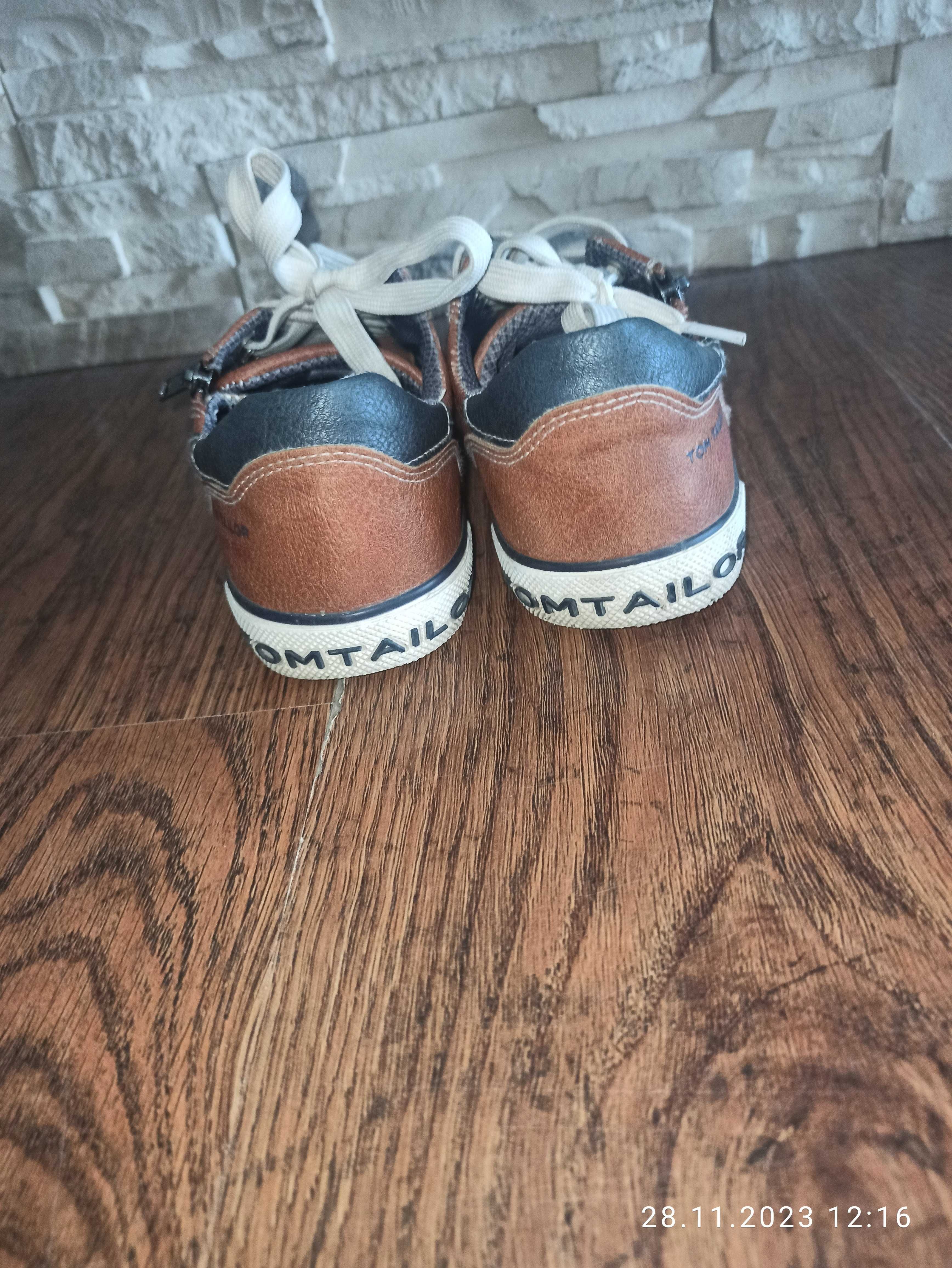 Buty skórzane dziecięce Tom Tailor