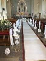 Dekoracja Biały dywan na ślub