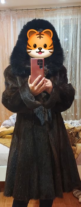 Норковая шуба в хорошем состоянии