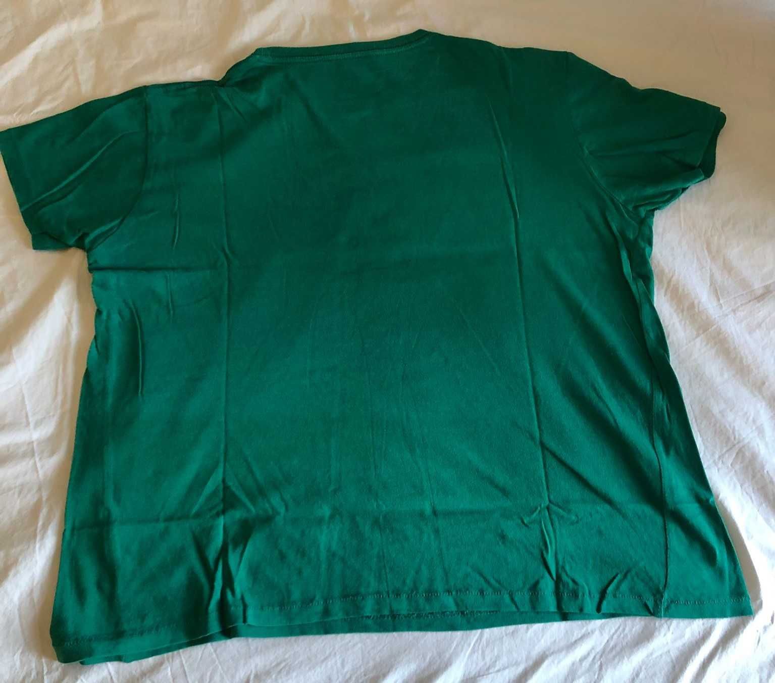 T-shirt verde, tamanho L