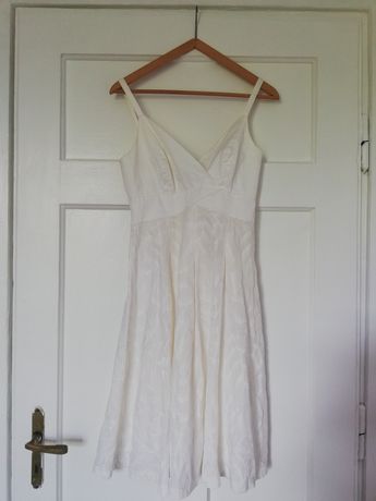 Biała jedwabna sukienka Coast S / XS