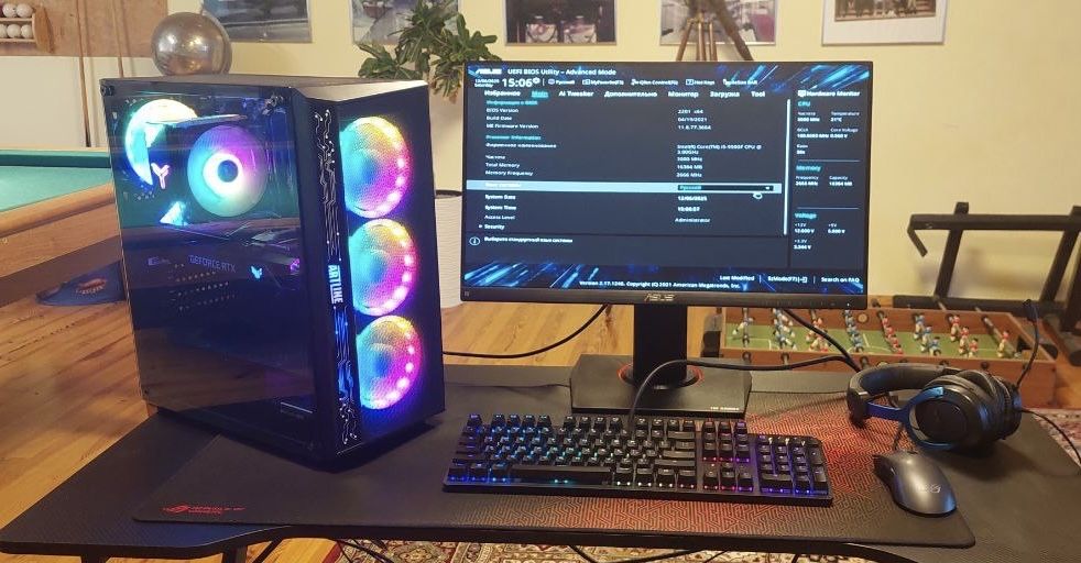 ПК RTX 3060 + 144гц ASUS TUF GAMING Моник + весь комплект периферии