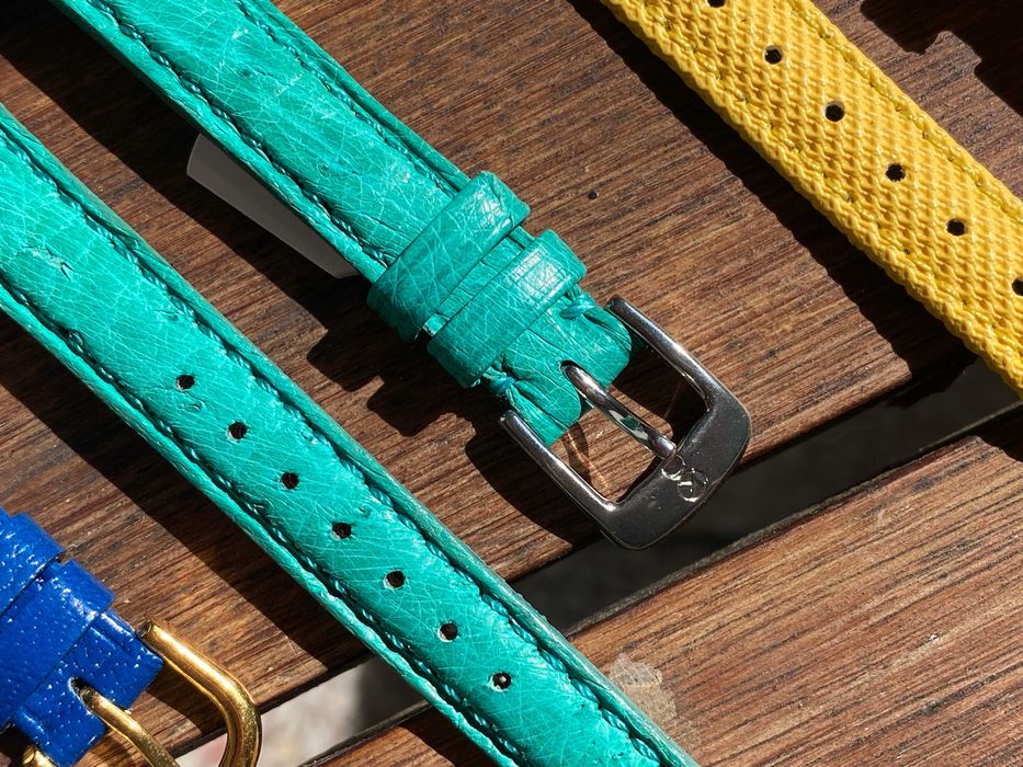 Zestaw czterech pasków do zegarków damskich 12mm