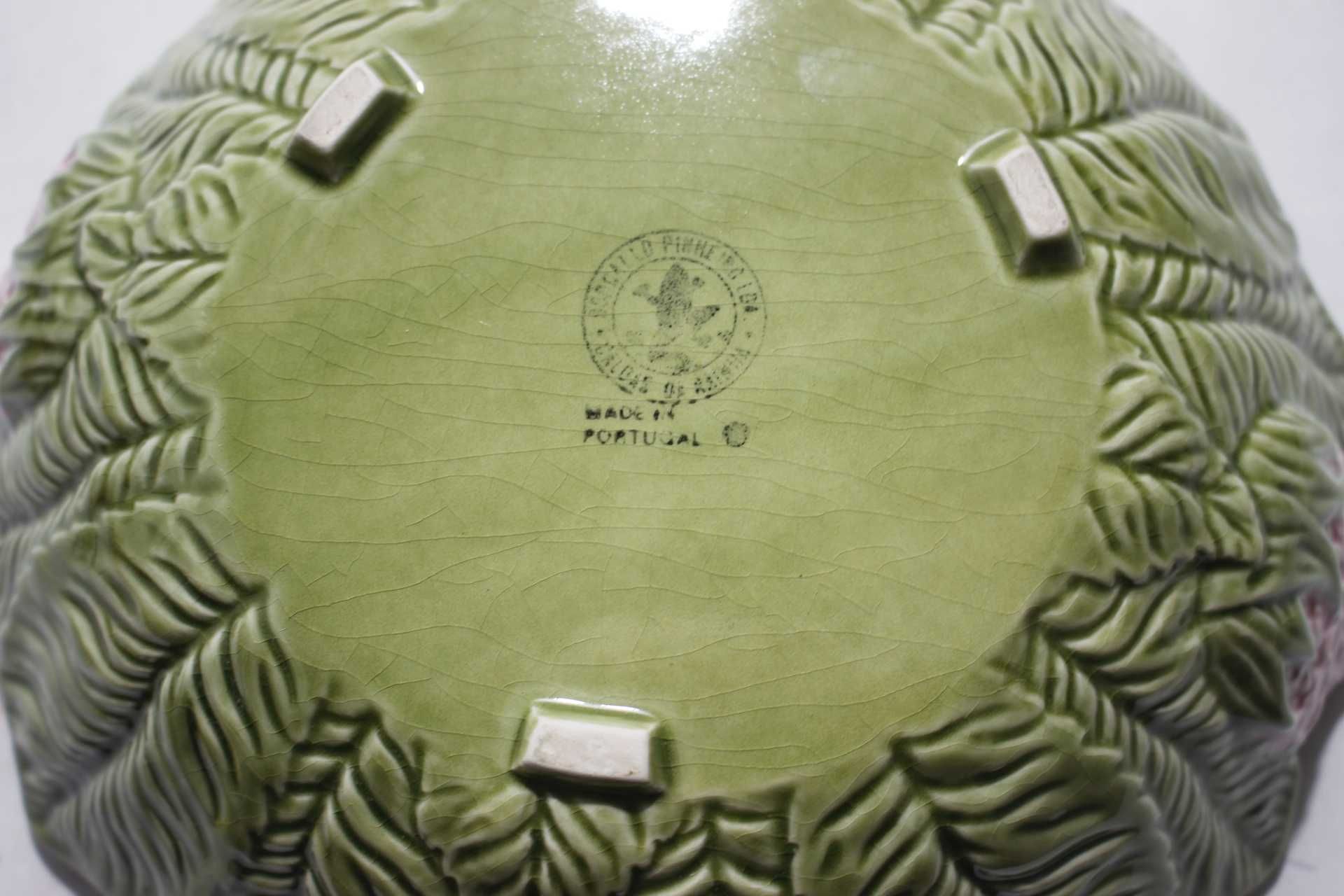 Taça / Saladeira - Loiça Bordallo Pinheiro - Folhas e morangos