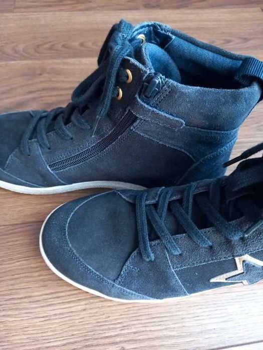 Sapatilhas em pele Vertbaudet 38