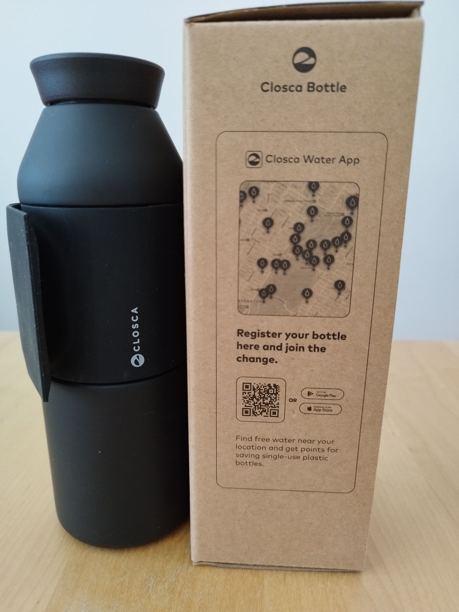 Butelka termiczna Closca Bottle Vave black 450ml