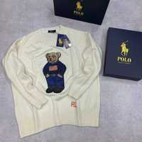 EXCLUSIVE POLO RALPH LAUREN Женский свитер теплый белый мишка ХІТ s-xl