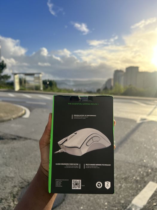 Mouse novo deathadder essential branco, Razer