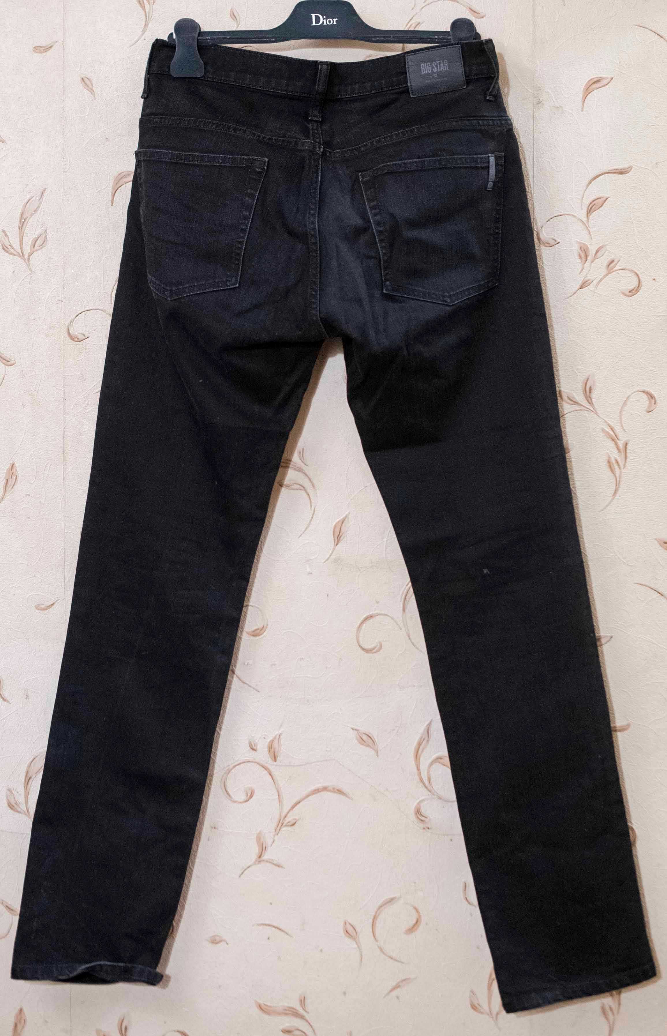 Spodnie jeansowe Big Star Terry 900 slim fit czarne męskie rozmiar L
