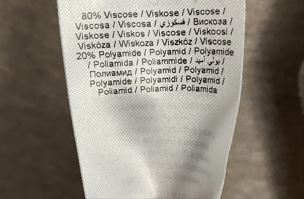 Saint Tropez golf XS long sleeve sweter melanż dzianina wiskoza beż