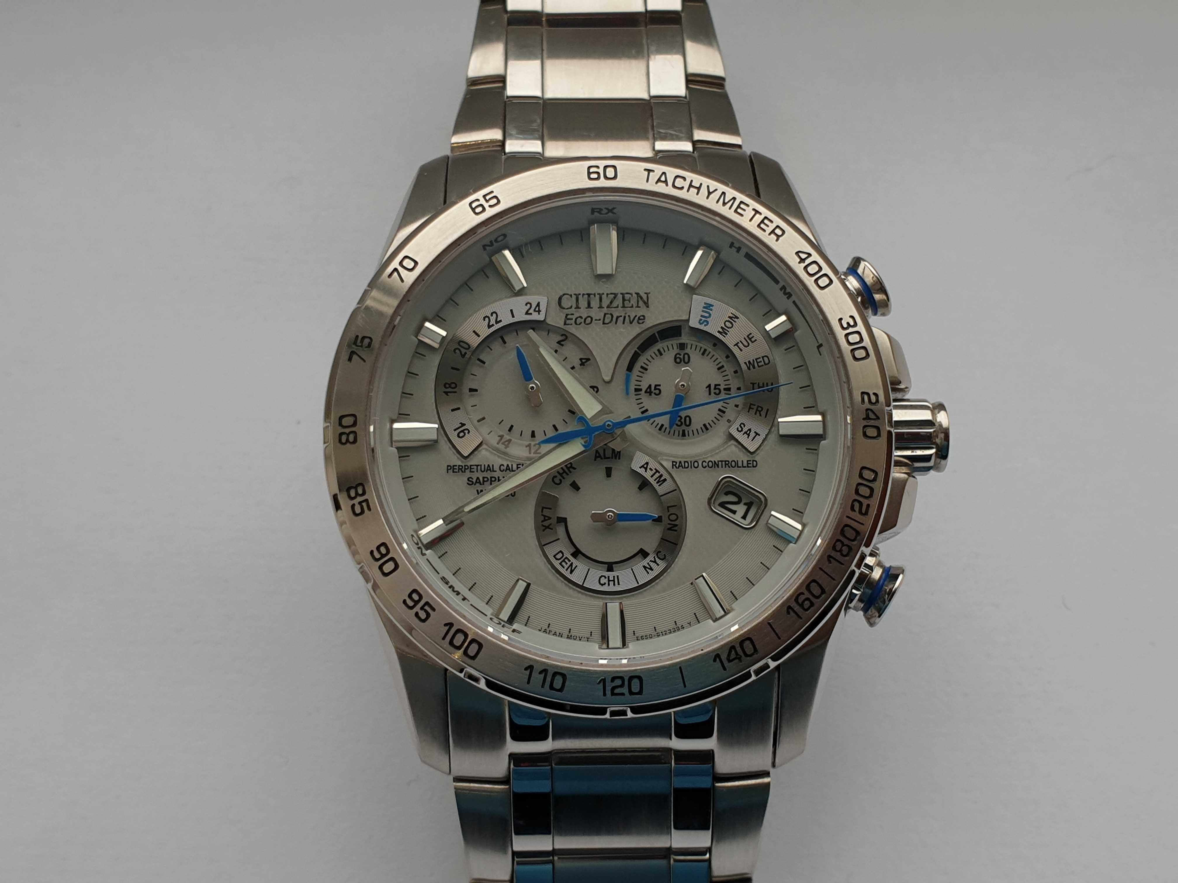 Чоловічий годинник часы Citizen AT4000-53E Eco-Drive 200m Sapphire