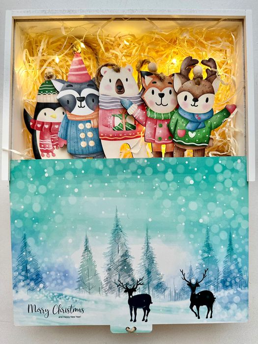 Новорічний подарунок, подарунковий набір з ялинковими іграшками