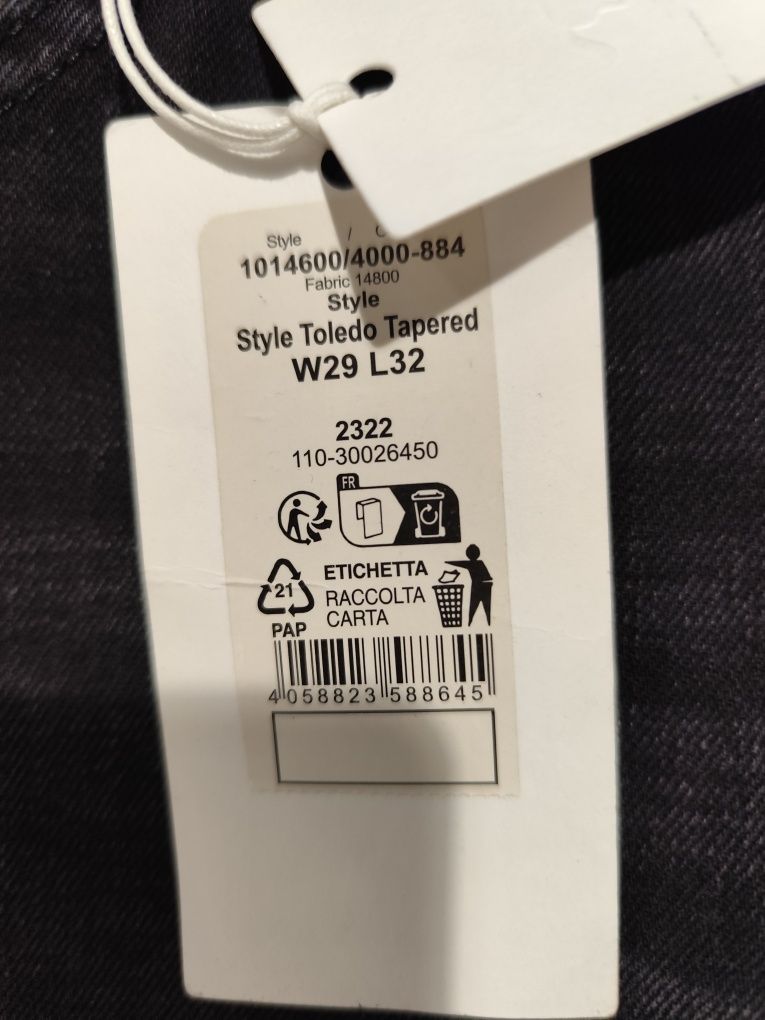 Mustang spodnie męskie jeans dżins Toledo tapered czarne nowe 29/32