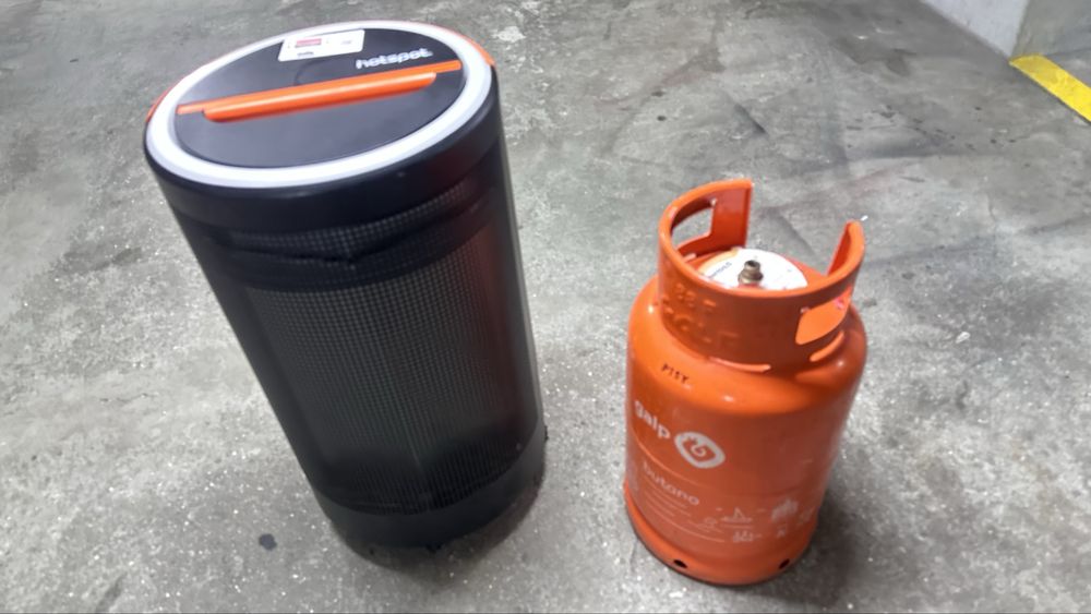 Para venda aquecedor  a gas  com redutor e butija da galp