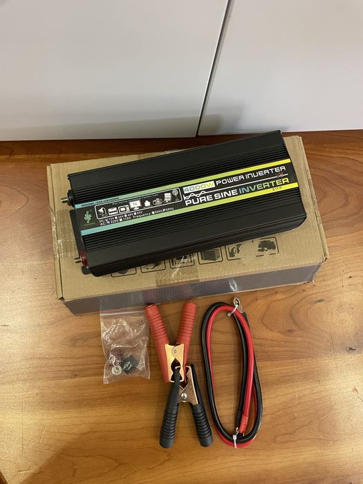 Перетворювач напруги, автомобільний інвертор чистий сінус 4000 W