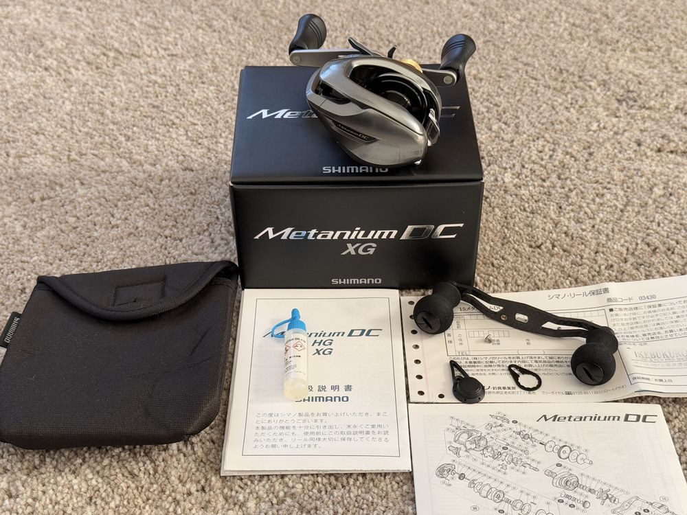 Shimano 15 Metanium DC XG 8.5 Кастингова риболовна котушка.  Japan