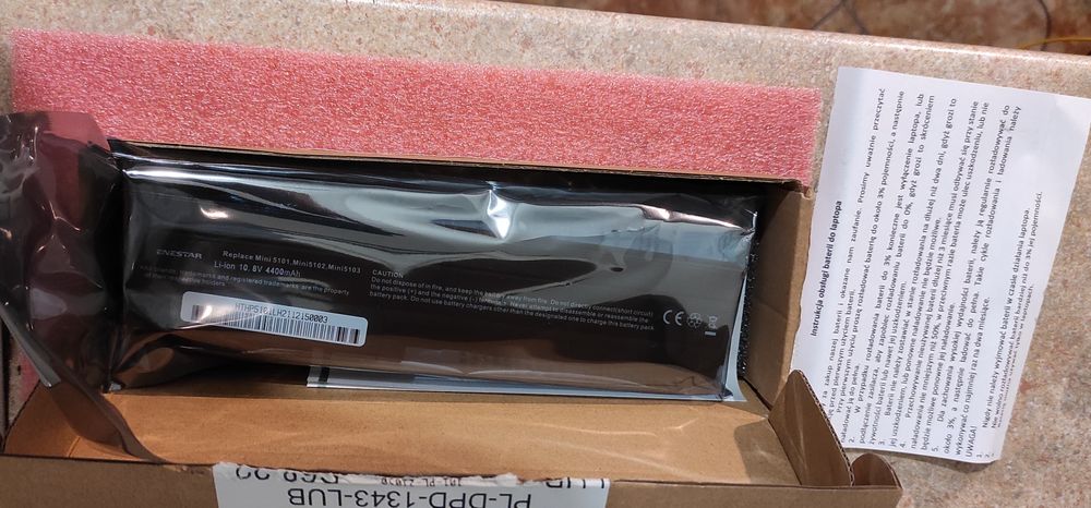 Bateria do laptopa HP 10.8 Volt. Nowa w pudełku