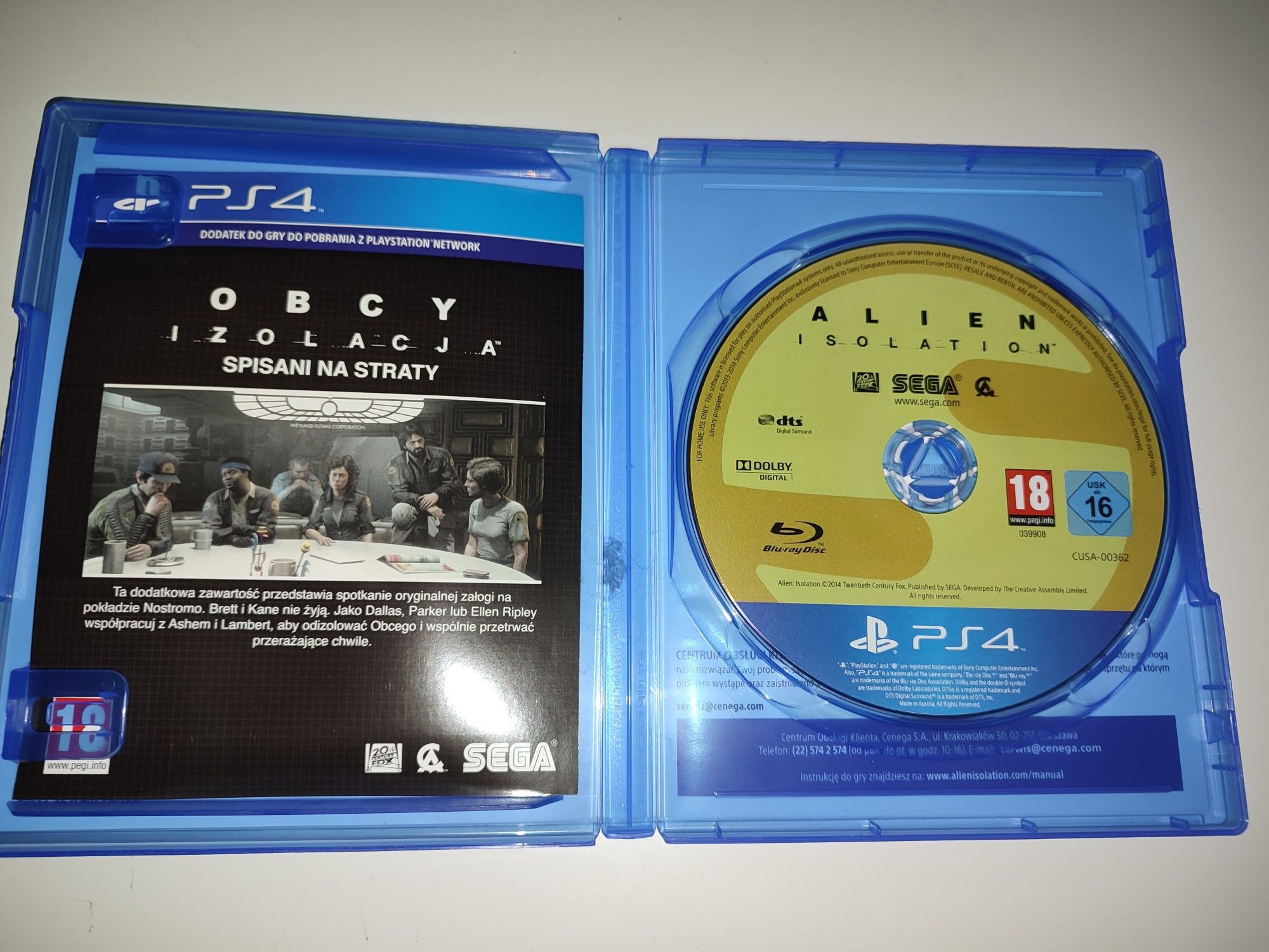 Gra Ps4 Obcy Izolacja PL Edycja Nostromo gry PlayStation 4 UFC NFS GTA