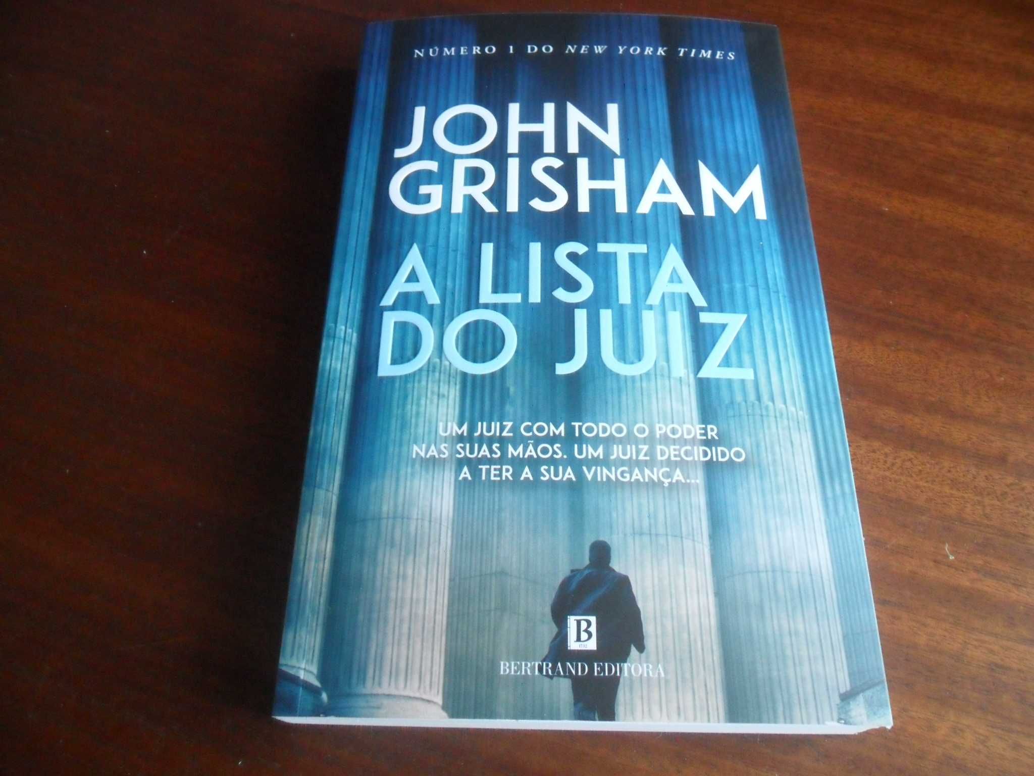 "A Lista do Juiz" de John Grisham - 1ª Edição de 2022