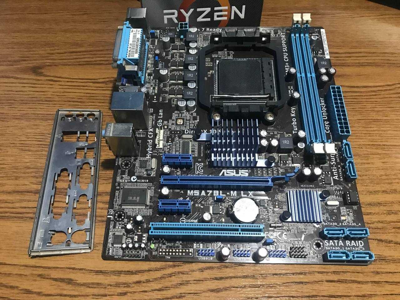 Комплект: M5A78L-M LX AM3+, AMD fx 6300, 2 планки DDR3 8gb 1600 mhz
