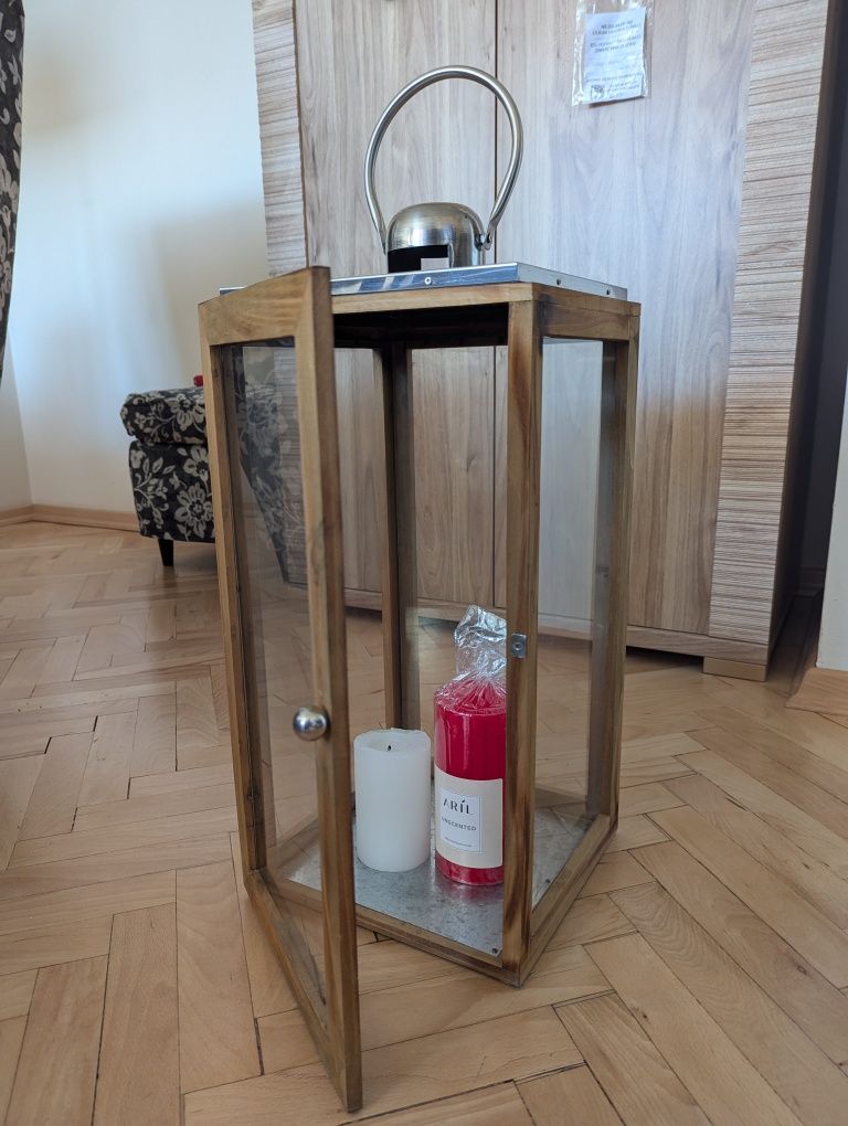 Lampion drewniany szwedzkiej firmy Duka