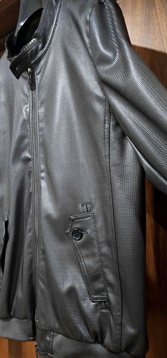 Casaco curto pele homem