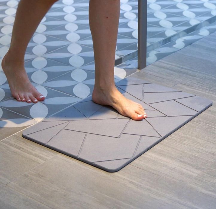 Mata Antypoślizgowa do Łazienki Kamienna Okrzemkowa Szybkoschnąca