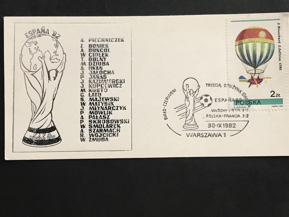 Znaczki: 1982 Hiszpania - Mistrzostwa Swiata w Pilce noznej