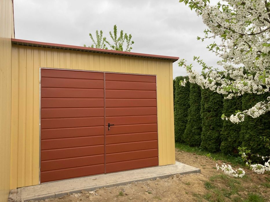 Garaże blaszane , Lekkie hale stalowe , wiaty śmietnikowe