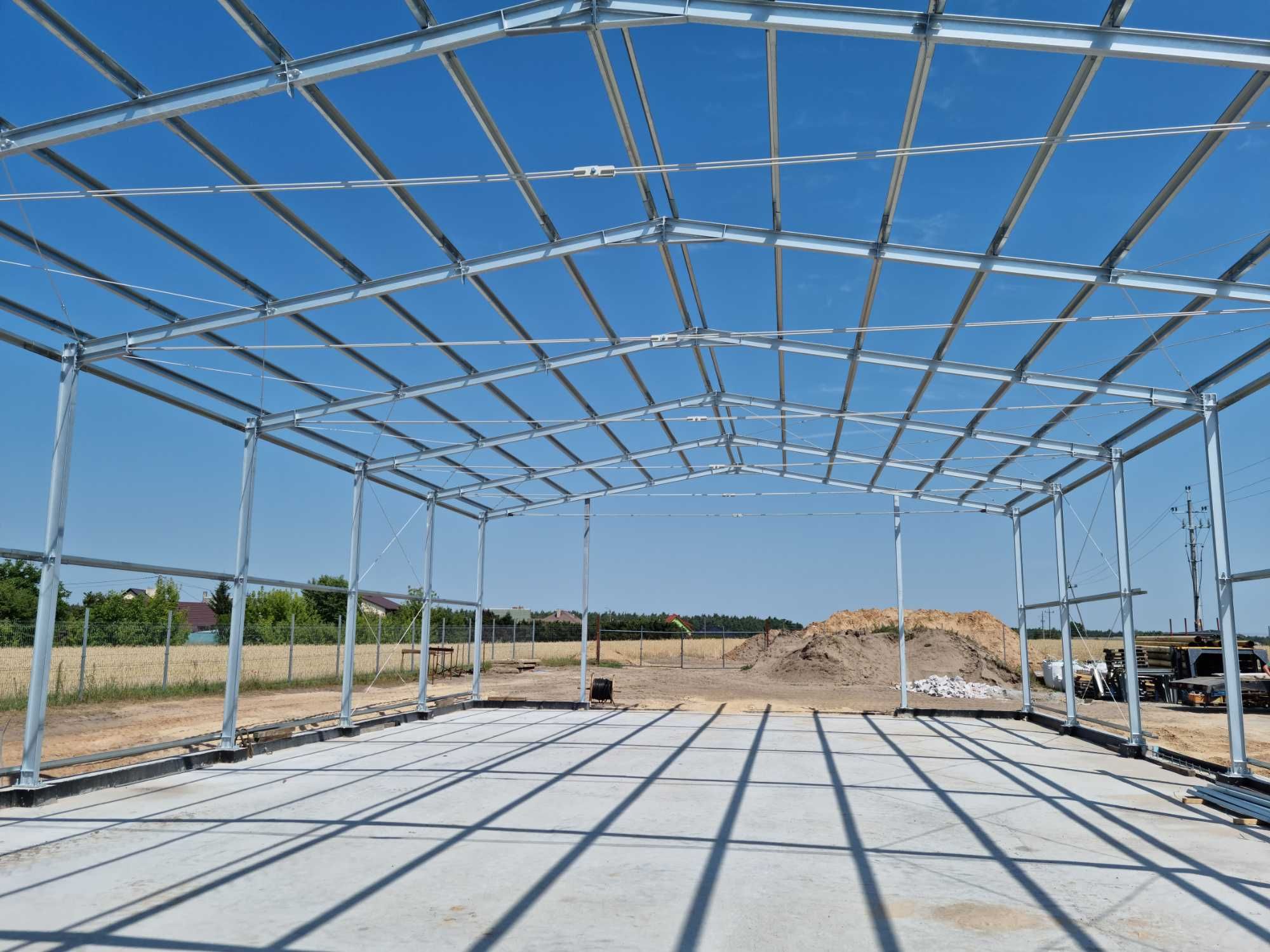 Konstrukcja stalowa ocynkowana magazyn 320 m2 (10m x 32m x 5m) NOWA