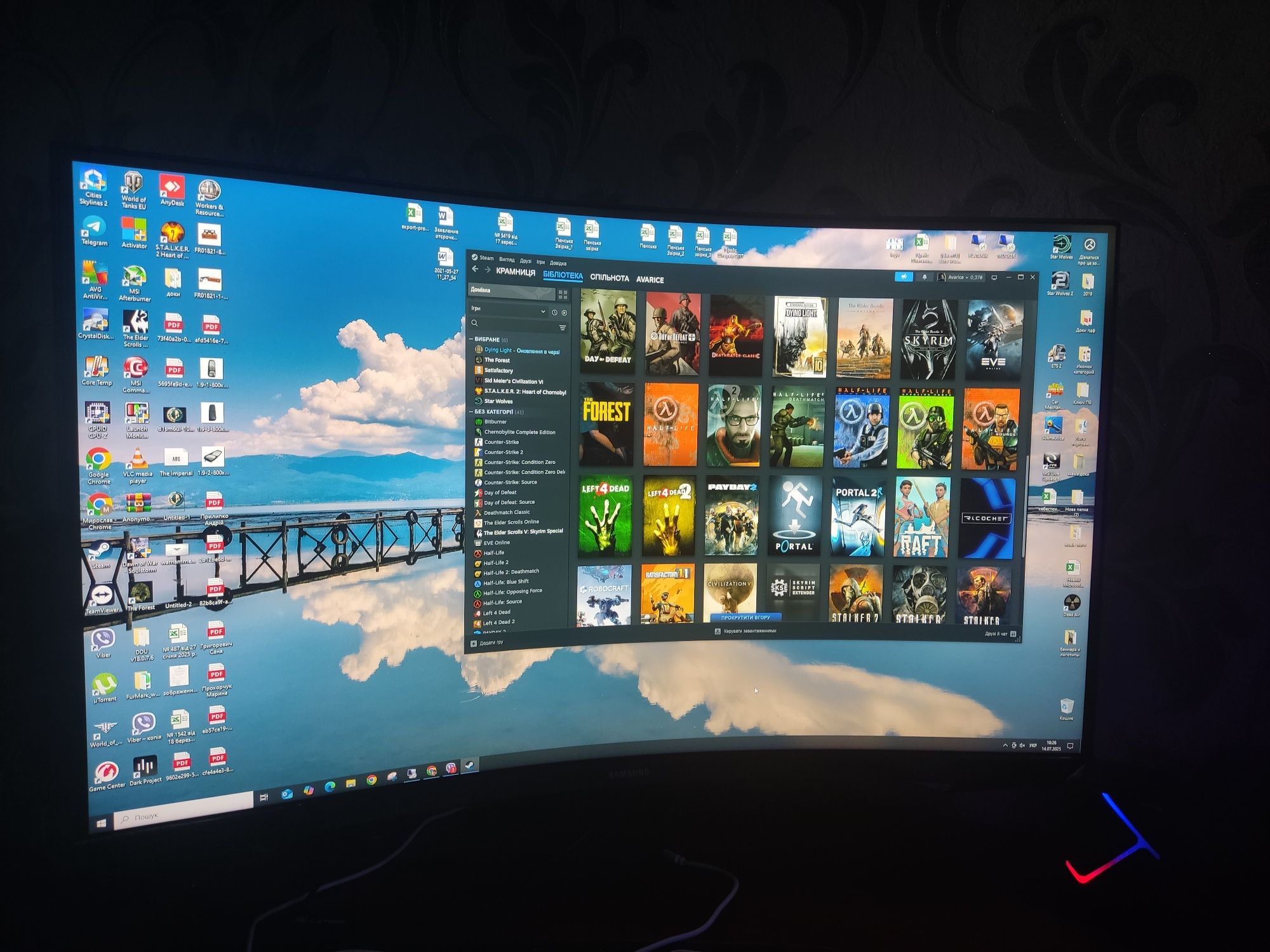 Ігровий ПК+ монік 32 дюйма Ryzen 7 8/16, 16gb ddr4, 1 Tb SSD, GTX 1070