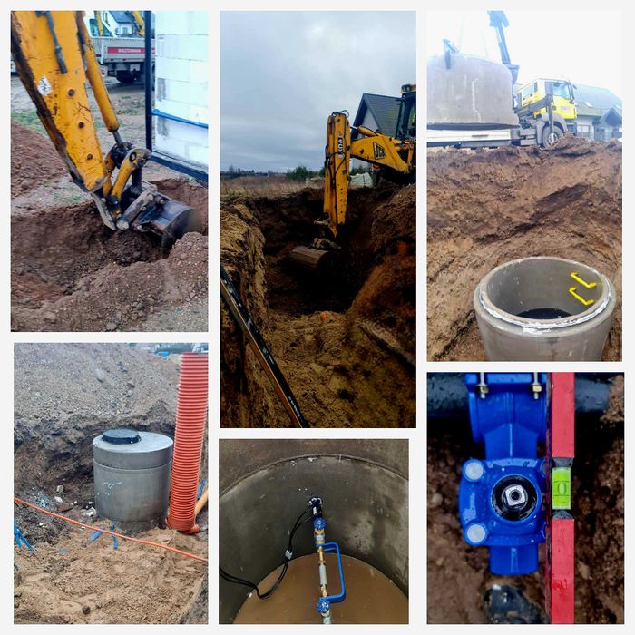 Przyłącza i sieci wodociągowe przyłącze kanalizacyjne wod-kan Żukowo