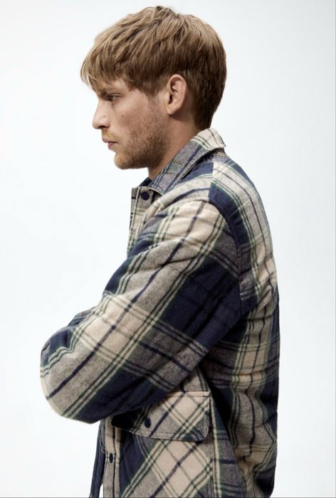 Мужская тёплая рубашка ZARA