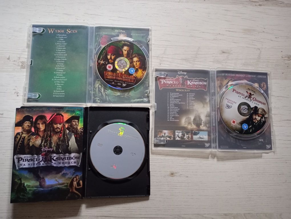 Piraci z Karaibów 3 filmy Dvd