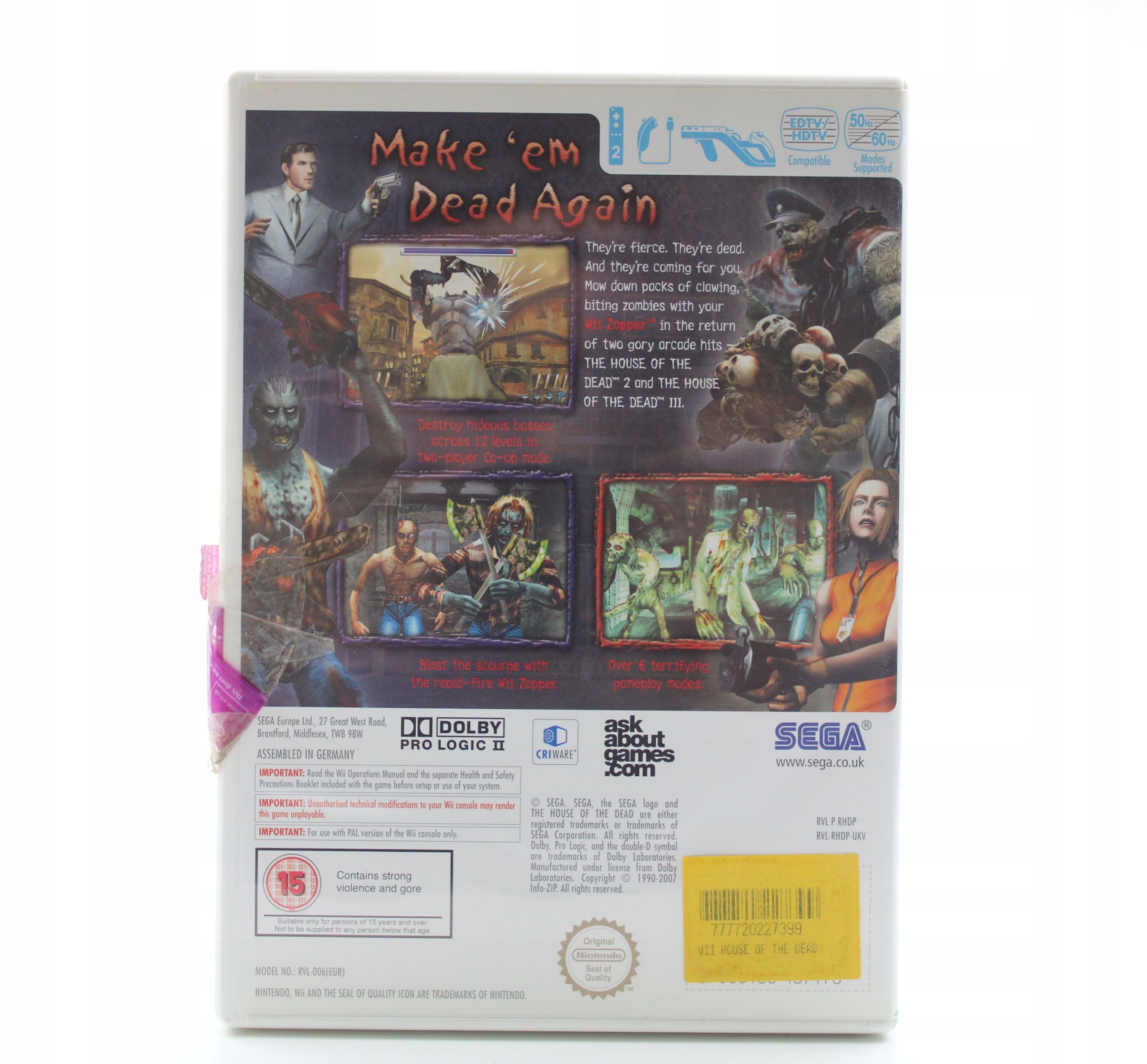 The House Of The Dead 2 & 3 Return Nintendo Wii
