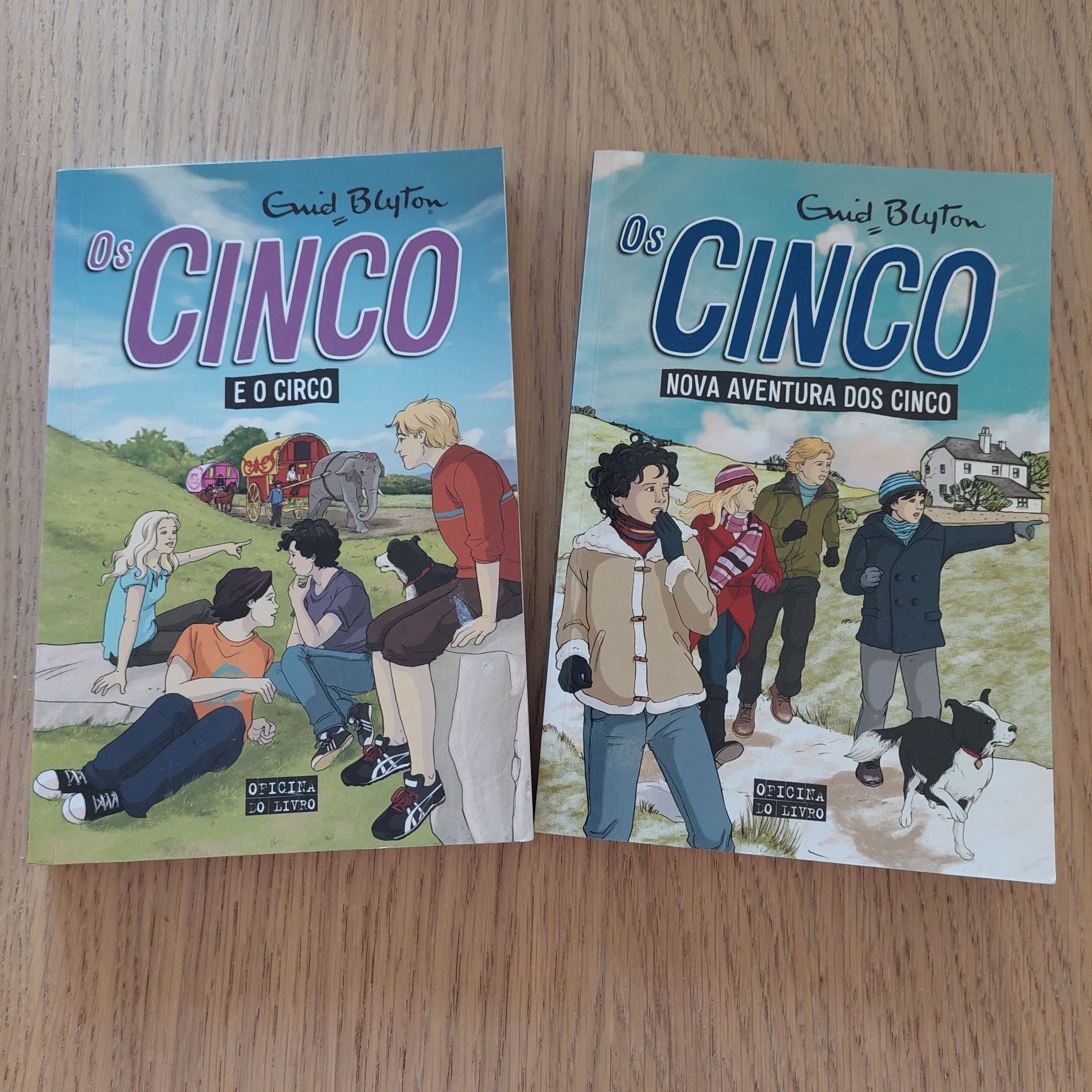 2 Livros da Coleção "Os Cinco", de Enid Blyton. Novos