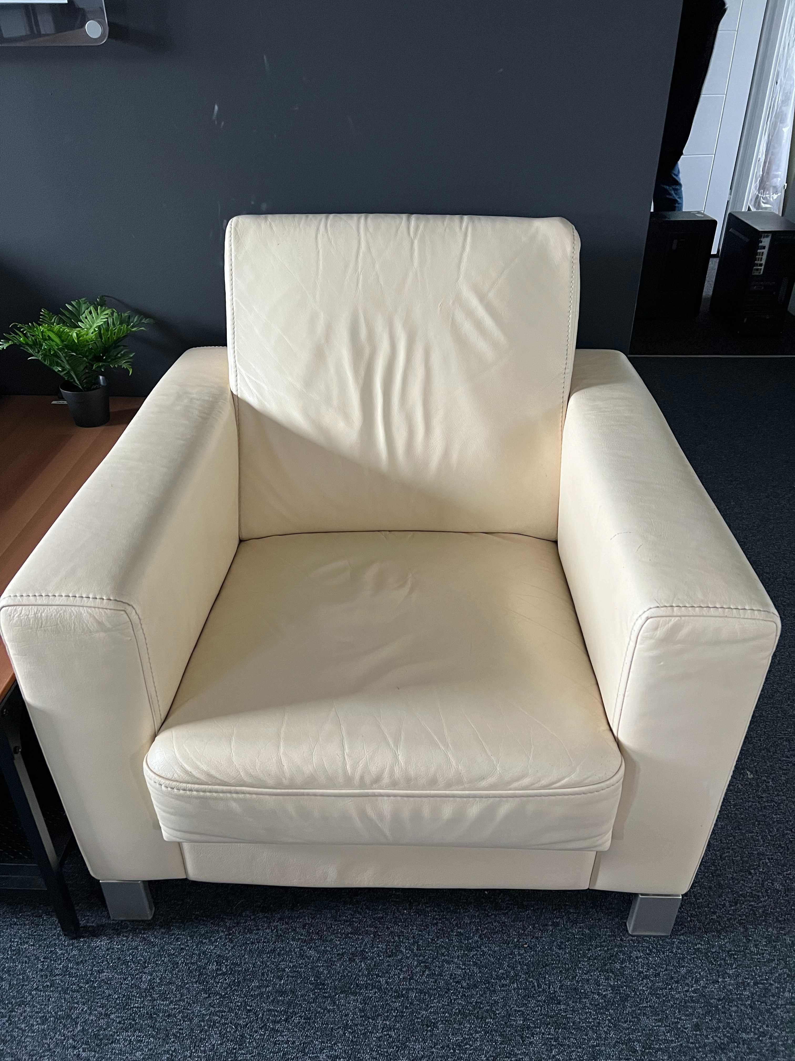 KLER ETIUDA komplet skórzana sofa i fotel
