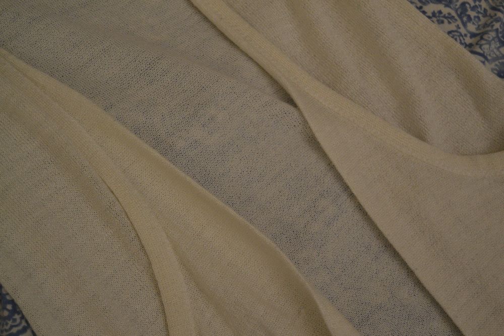 Narzutka kardigan sweter biały dłuższy 40 Store 21
