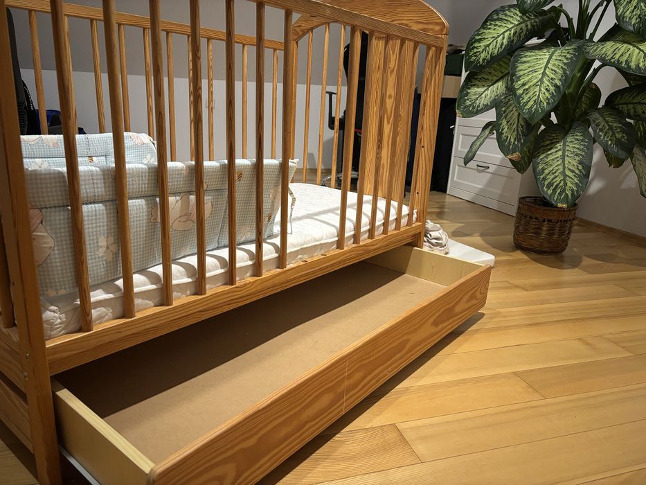 Łozeczko dla dziecka, materac 60x120