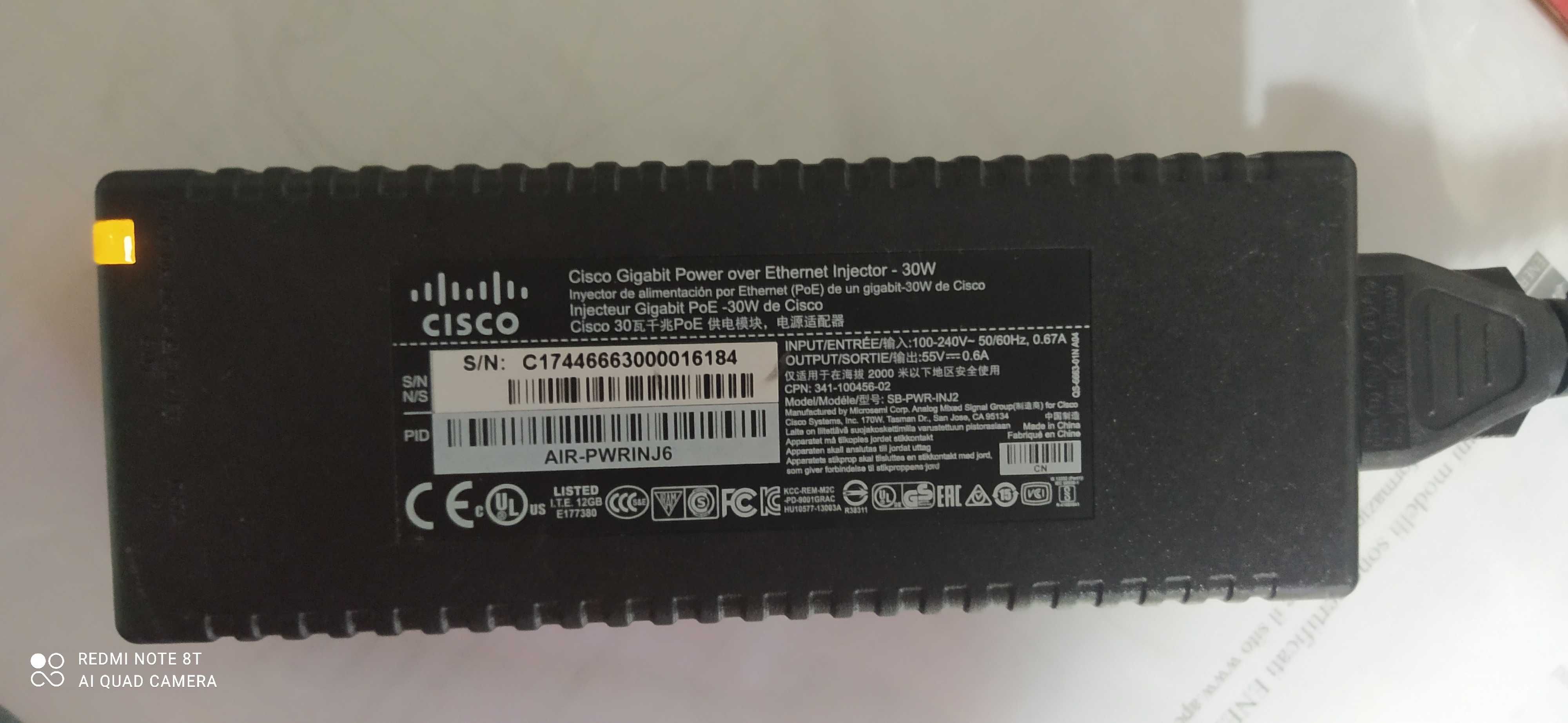 Адаптер Пое Инжектор Питания Cisco AIR-PWRINJ6 Poe Power Injector