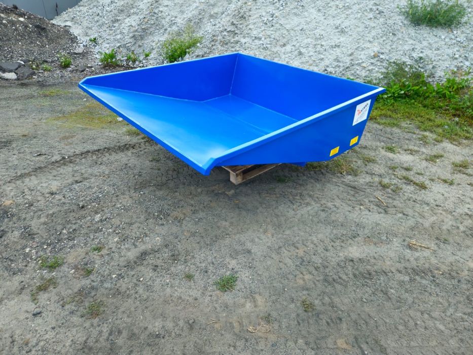 Konetner samowyładowczy niski, wysokość 500mm, pojemność 600 l