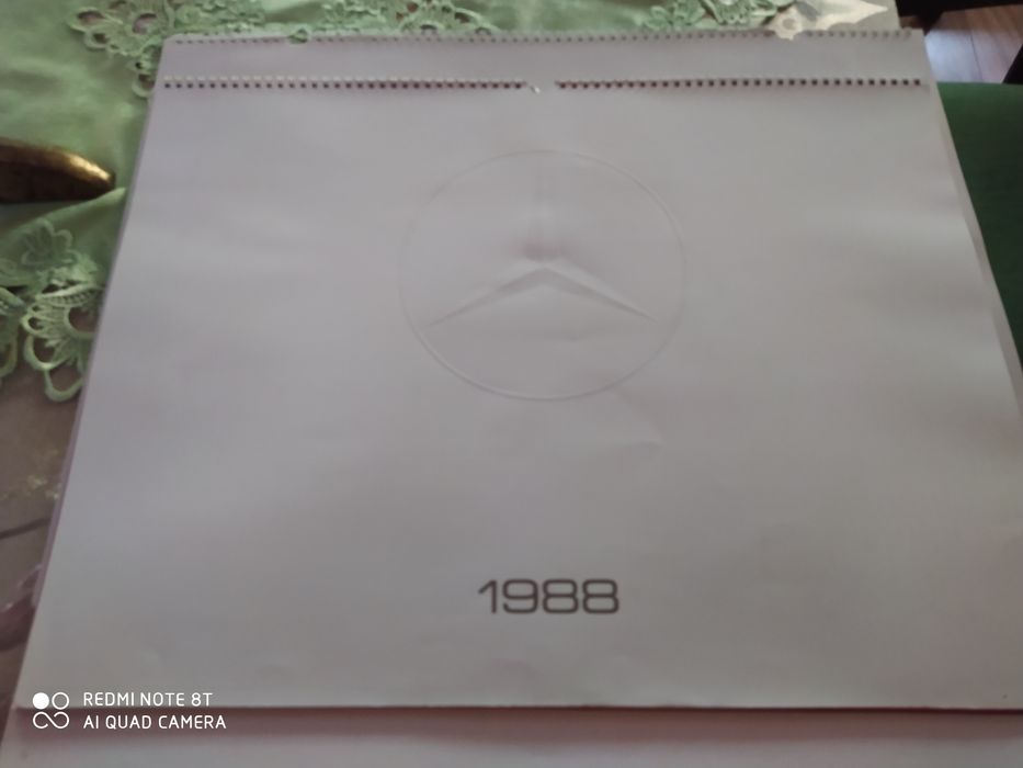 Kalendarz 1988 Mercedes.