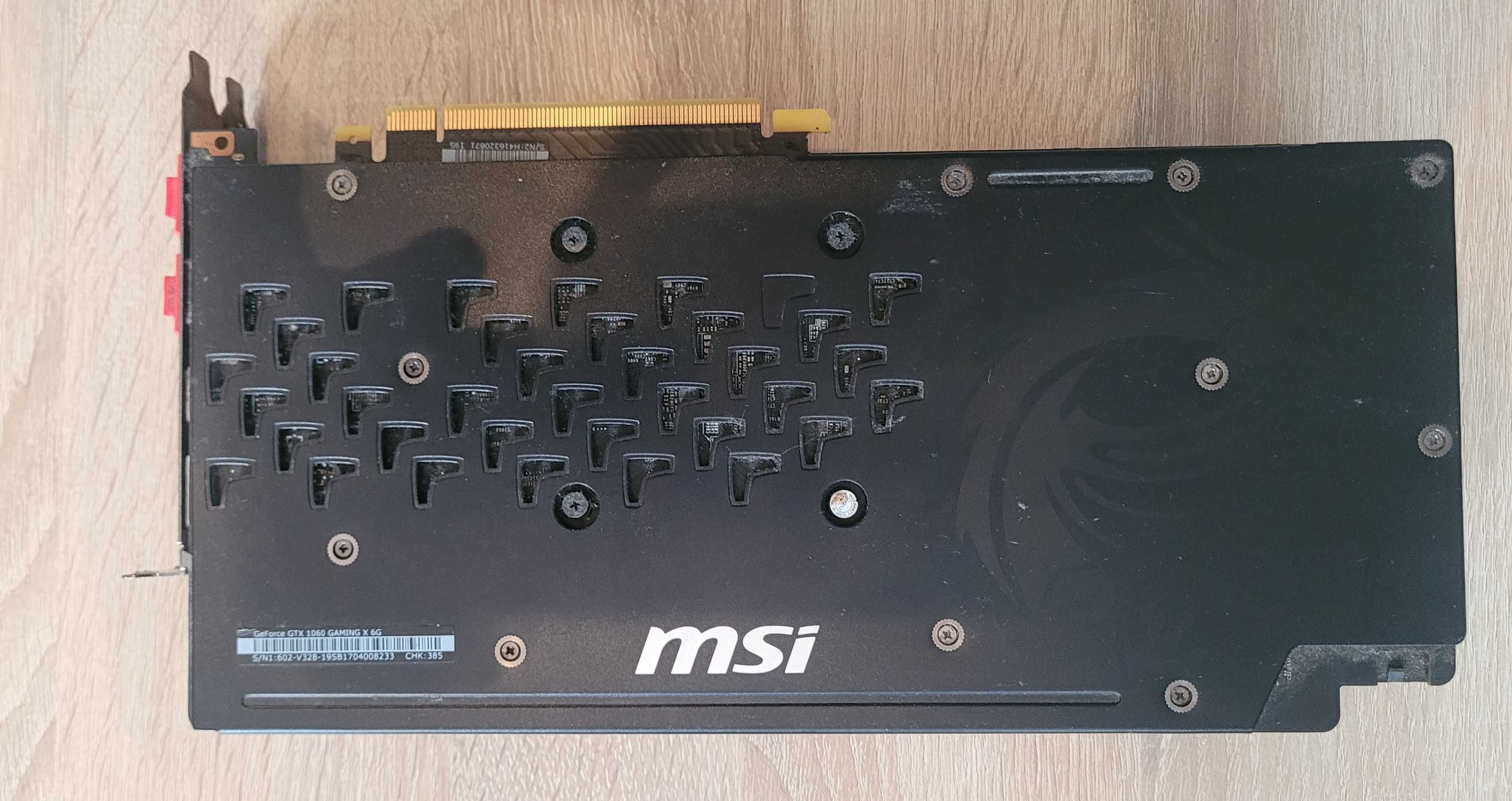 MSI GeForce GTX 1060 gaming X 6GB GDDR5