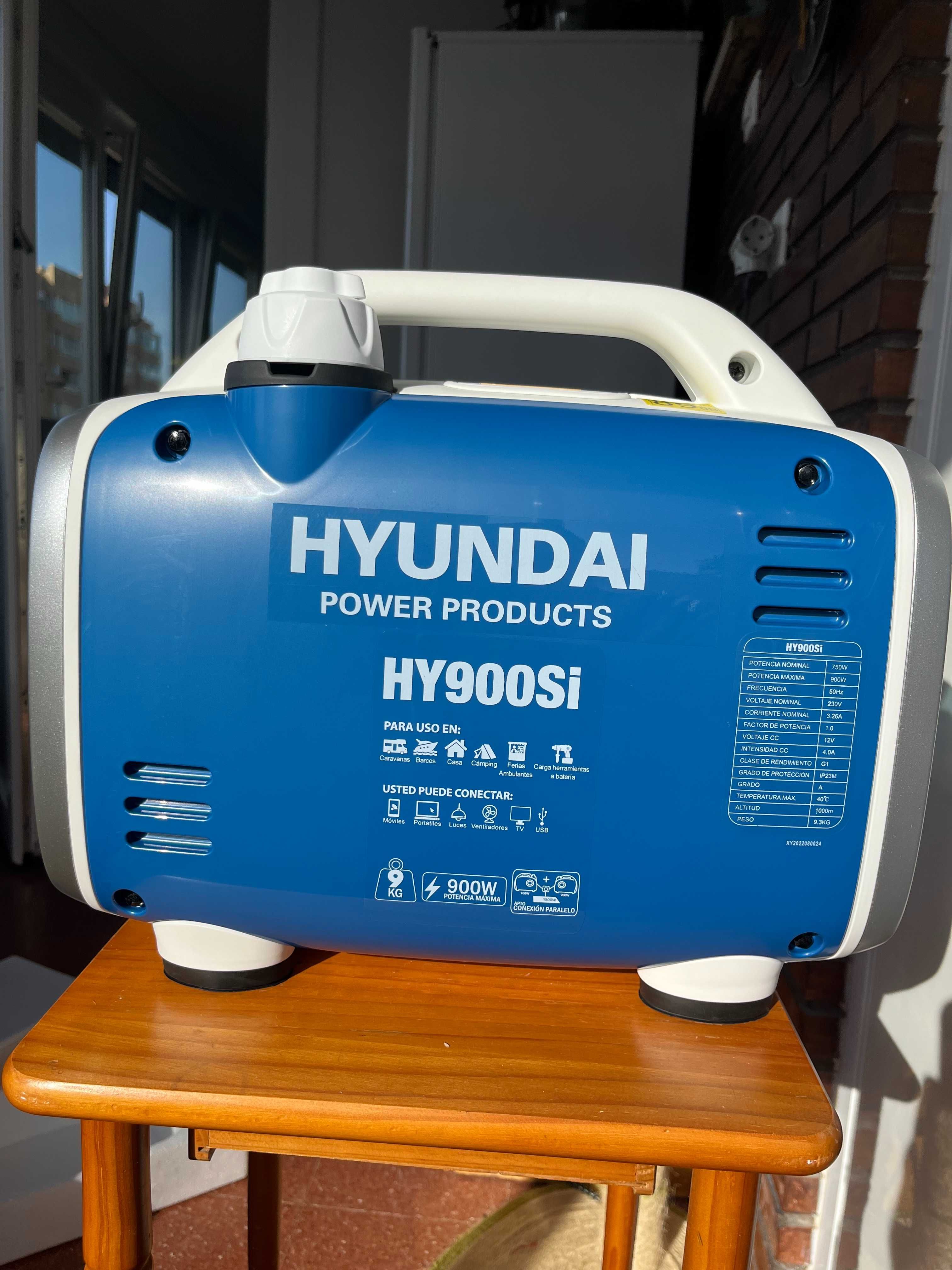 Інверторний Бензиновий генератор HYUNDAI HY900SI однофазна вага 9кг