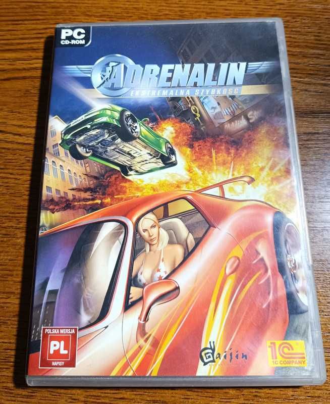 Gry PC na komputer Adrenalin Ekstremalna Szybkość DVD Rom PL