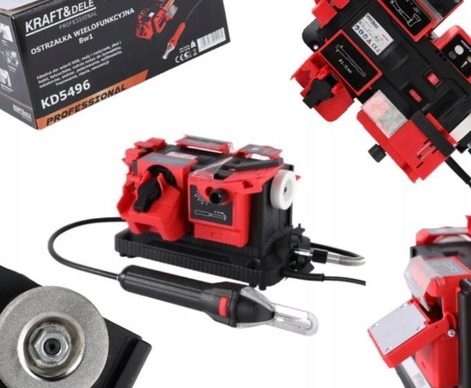 Ostrzałka Wielofunkcyjna Profesjonalna 220W 8W1 Do Noży Wierteł