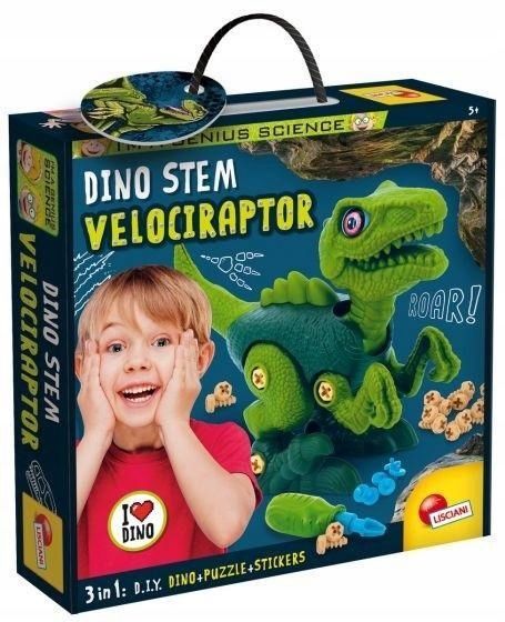 Mały Geniusz - Dinozaur Velociraptor, Lisciani