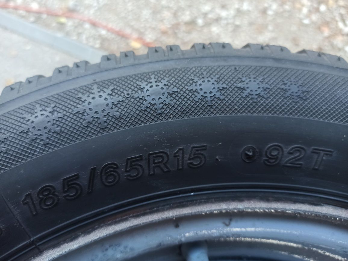 Felgi na zimowych oponach z Citroena C3